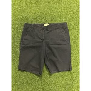 J. Crew Women's Frankie Bermuda Chino Short Black Size 6